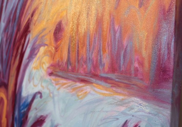 Detail, The Fall, 30 x 40", Oil on Canvas